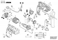 Bosch 3 601 B17 092 Gsb 13 Percussion Drill 230 V / Eu Spare Parts